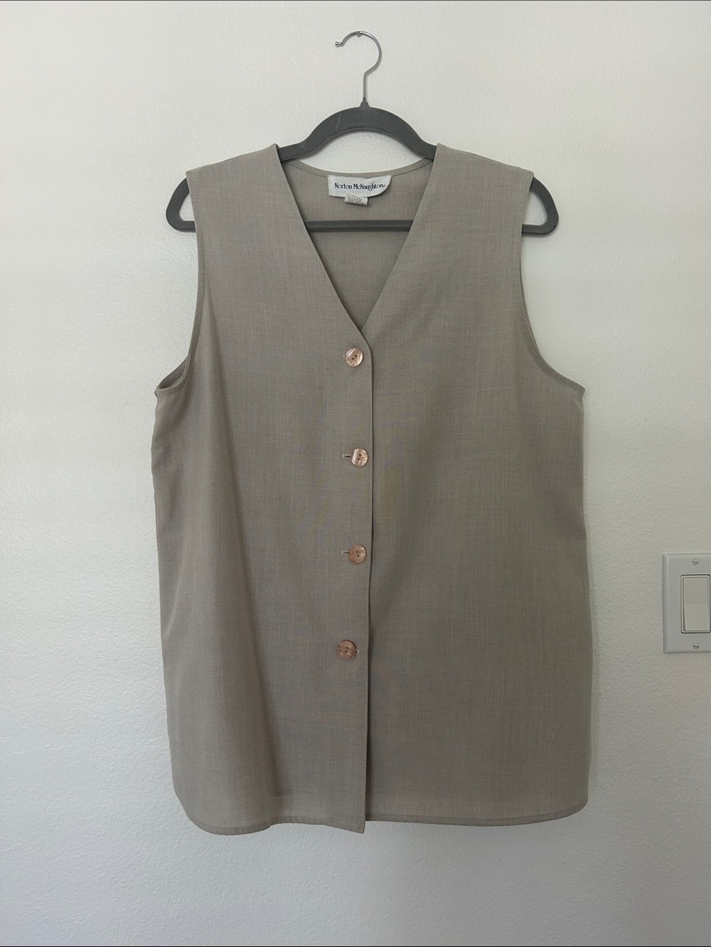Vintage Button Front Vest